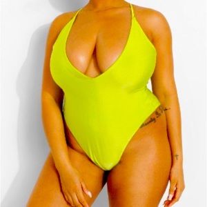 Plus Tropicana Plunge Strappy Swimsuit